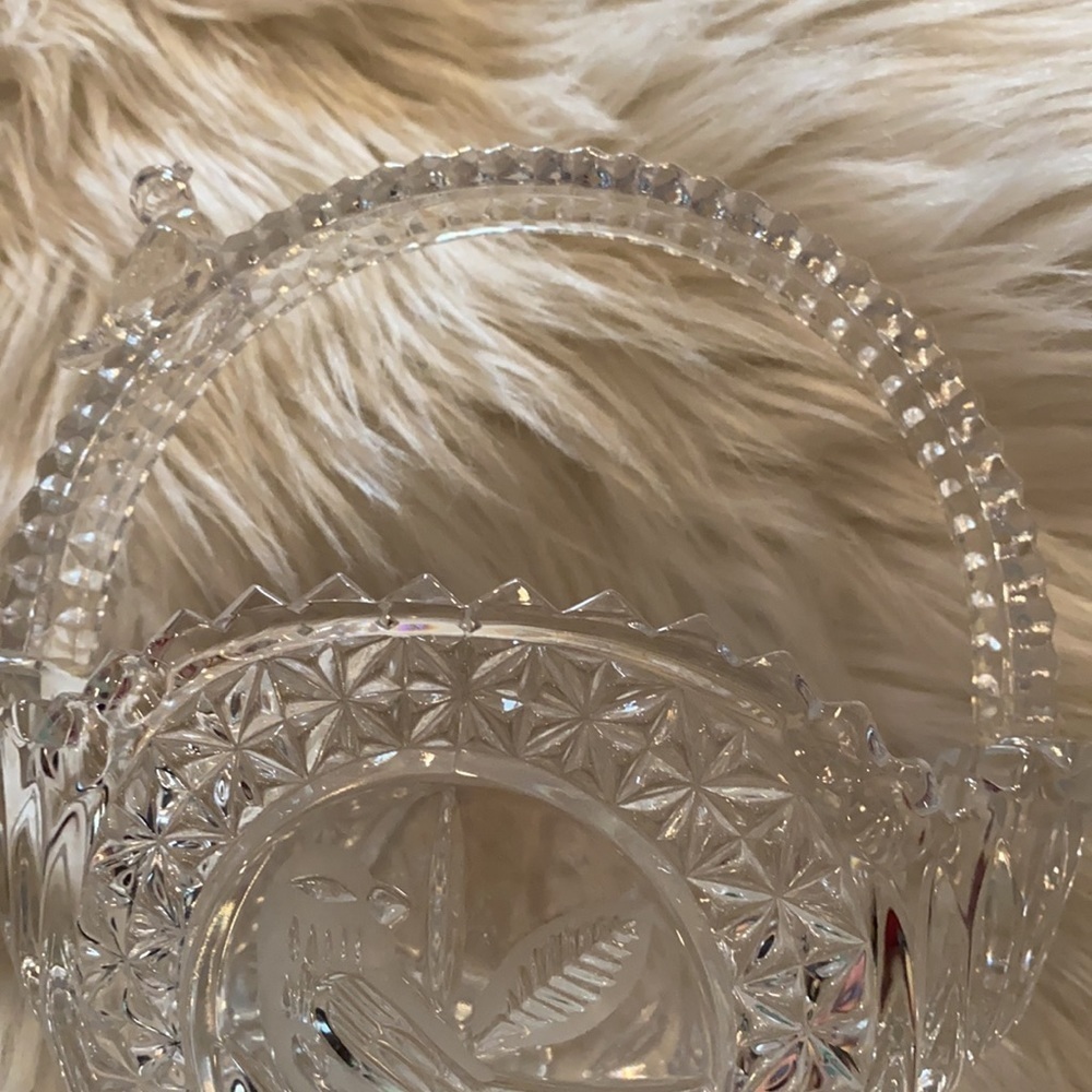 Vintage Hofbauer crystal basket - Picture 5 of 10